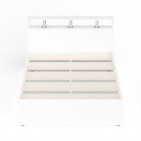 Камелия Кровать 1400, цвет белый, ШхГхВ 143,5х217х78,2 см., сп.м. 1400х2000 мм., без матраса, основание есть в Уфе - ufa.ok-mebel.com | фото 5