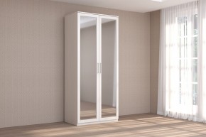 Кэт-4 Шкаф 2-х ств (2 дв зерк) (МДФ Бодега белая) в Уфе - ufa.ok-mebel.com | фото