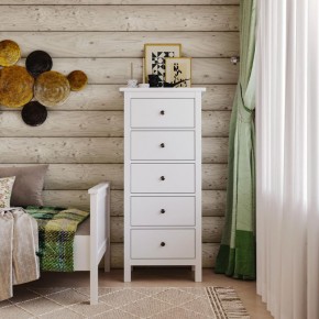 Комод 05 Кантри белый с пятью ящиками в Уфе - ufa.ok-mebel.com | фото 4