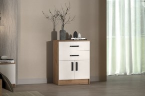 Комод Эконом (Дуб крафт золотой/Белый текстурный) в Уфе - ufa.ok-mebel.com | фото 3