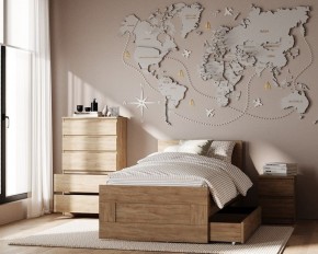 Комод КАСТОР с пятью ящиками, цвет Дуб Сонома в Уфе - ufa.ok-mebel.com | фото 3