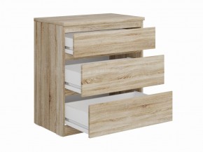 Комод КАСТОР с тремя ящиками, цвет Дуб Сонома в Уфе - ufa.ok-mebel.com | фото 2