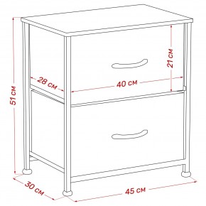 Комод Leset Линкс 2 ящ. (к/з), Каркас Белый, ящики Белые в Уфе - ufa.ok-mebel.com | фото 8