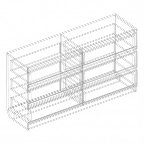 Комод с 6 ящиками 1200 "Бьянко" (Белый лофт) в Уфе - ufa.ok-mebel.com | фото 3