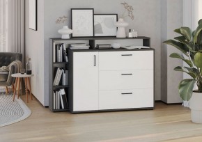 Комод с дверкой и тремя ящиками (графит/белый) в Уфе - ufa.ok-mebel.com | фото 3