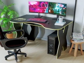 Компьютерный стол КЛ №9.0 (Черный/Желтый) в Уфе - ufa.ok-mebel.com | фото 2