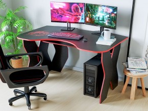 Компьютерный стол КЛ №9.0 (Черный/Красный) в Уфе - ufa.ok-mebel.com | фото 3