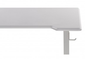Компьютерный стол Маркос с механизмом подъема 120х75х75 белый / шагрень белая в Уфе - ufa.ok-mebel.com | фото 8