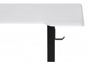 Компьютерный стол Маркос с механизмом подъема 140х80х75 белая шагрень / черный в Уфе - ufa.ok-mebel.com | фото 6