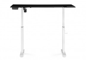 Компьютерный стол Маркос с механизмом подъема 140х80х75 черная шагрень / белый в Уфе - ufa.ok-mebel.com | фото 4