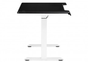 Компьютерный стол Маркос с механизмом подъема 140х80х75 черная шагрень / белый в Уфе - ufa.ok-mebel.com | фото 5