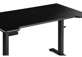 Компьютерный стол Маркос с механизмом подъема 140х80х75 черный / шагрень черная в Уфе - ufa.ok-mebel.com | фото 6