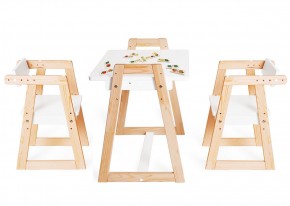 Комплект детской мебели стол и  два стула Я САМ "Лофт-Дуо" (Белый) в Уфе - ufa.ok-mebel.com | фото 1