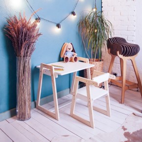 Комплект детской мебели стол и  два стула Я САМ "Лофт-Дуо" (Белый) в Уфе - ufa.ok-mebel.com | фото 10