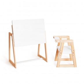 Комплект детской мебели стол и  два стула Я САМ "Лофт-Дуо" (Белый) в Уфе - ufa.ok-mebel.com | фото 4