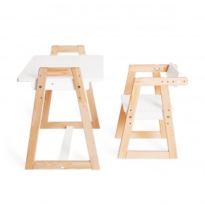 Комплект детской мебели стол и  два стула Я САМ "Лофт-Дуо" (Белый) в Уфе - ufa.ok-mebel.com | фото 8