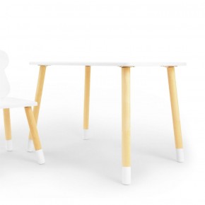 Комплект детской мебели стол и стул Звездочка (Белый/Белый/Береза) в Уфе - ufa.ok-mebel.com | фото 1