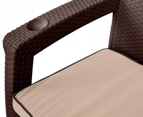 Комплект кресел Yalta Premium Double Seat (Ялта) шоколадный (+подушки под спину) в Уфе - ufa.ok-mebel.com | фото 2