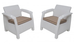 Комплект на балкон Yalta Balcony Set (Ялта) белый в Уфе - ufa.ok-mebel.com | фото 4