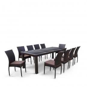 Комплект плетеной мебели T438/Y380A-W53 Brown (10+1) в Уфе - ufa.ok-mebel.com | фото 3