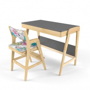 Комплект растущий стол и стул с чехлом 38 попугаев «Вуди» (Серый, Без покрытия, Мечта) в Уфе - ufa.ok-mebel.com | фото