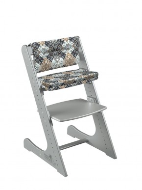 Комплект растущий стул и подушки Конёк Горбунёк Комфорт  (Серый металлик, Лабиринт) в Уфе - ufa.ok-mebel.com | фото