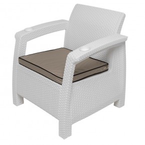 Комплект уличной мебели Yalta Premium Terrace Set (Ялта) белый (+подушки под спину) в Уфе - ufa.ok-mebel.com | фото 7