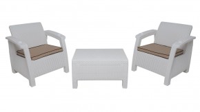Комплект уличной мебели Yalta Premium Terrace Set (Ялта) белый (+подушки под спину) в Уфе - ufa.ok-mebel.com | фото 8