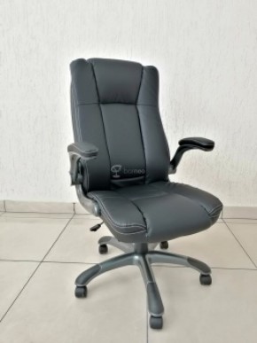 Кресло Barneo K-24 для руководителя (черная экокожа) в Уфе - ufa.ok-mebel.com | фото 1