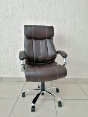 Кресло Barneo K-303 для руководителя (коричневая экокожа) в Уфе - ufa.ok-mebel.com | фото