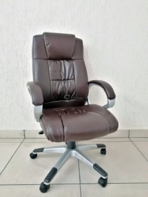 Кресло Barneo K-6 для руководителя (коричневая экокожа) в Уфе - ufa.ok-mebel.com | фото 1