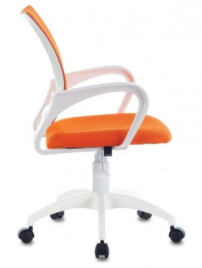 Кресло BRABIX "Fly MG-396W", пластик белый, сетка, оранжевое, 532401, MG-396W_532401 в Уфе - ufa.ok-mebel.com | фото 3