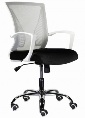 Кресло BRABIX "Wings MG-306" (пластик белый, хром, сетка, серое/черное) 532010 в Уфе - ufa.ok-mebel.com | фото 1