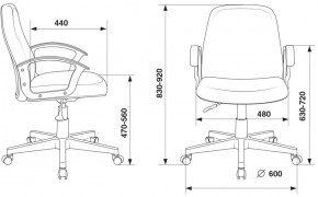 Кресло Бюрократ CH-808-LOW/#B черный 3С11 в Уфе - ufa.ok-mebel.com | фото 4