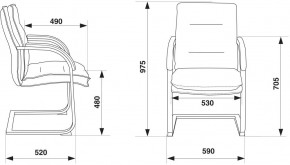 Кресло Бюрократ T-9927SL-LOW-V/BLACK в Уфе - ufa.ok-mebel.com | фото 4