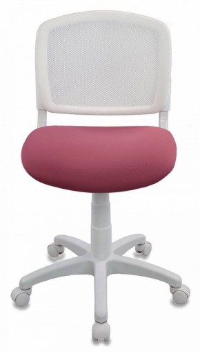 Кресло детское Бюрократ CH-W296NX/26-31 белый TW-15 розовый 26-31 в Уфе - ufa.ok-mebel.com | фото 3