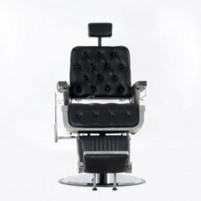 Кресло для барбершопа Barneo 31836E откидная спинка черное в Уфе - ufa.ok-mebel.com | фото 2