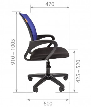 Кресло для оператора CHAIRMAN 696  LT (ткань стандарт 15-21/сетка TW-01) в Уфе - ufa.ok-mebel.com | фото 5