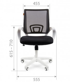 Кресло для оператора CHAIRMAN 696 white (ткань TW-11/сетка TW-01) в Уфе - ufa.ok-mebel.com | фото 4