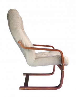 Кресло для отдыха (пружинка) Магнат 102-З-КР замша КРЕМ в Уфе - ufa.ok-mebel.com | фото 2