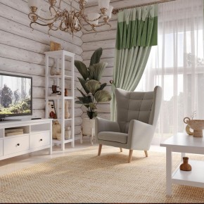 Кресло для отдыха Саари светло-серое, ткань рогожка в Уфе - ufa.ok-mebel.com | фото 4