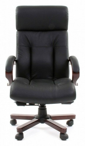Кресло для руководителя Chairman 421 черный/орех темный, черный в Уфе - ufa.ok-mebel.com | фото 2