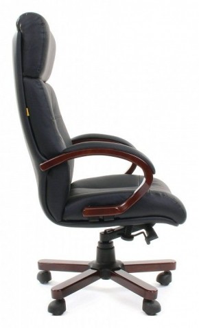 Кресло для руководителя Chairman 421 черный/орех темный, черный в Уфе - ufa.ok-mebel.com | фото 3