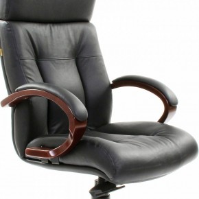 Кресло для руководителя Chairman 421 черный/орех темный, черный в Уфе - ufa.ok-mebel.com | фото 6