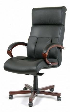 Кресло для руководителя Chairman 421 черный/орех темный, черный в Уфе - ufa.ok-mebel.com | фото 7