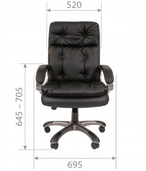 Кресло для руководителя  CHAIRMAN 442 (экокожа черная) в Уфе - ufa.ok-mebel.com | фото 5