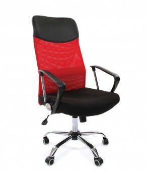 Кресло для руководителя CHAIRMAN 610 N (15-21 черный/сетка красный) в Уфе - ufa.ok-mebel.com | фото