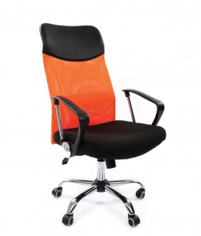 Кресло для руководителя CHAIRMAN 610 N (15-21 черный/сетка оранжевый) в Уфе - ufa.ok-mebel.com | фото