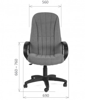 Кресло для руководителя  CHAIRMAN 685 СТ (ткань стандарт 20-23 серая) в Уфе - ufa.ok-mebel.com | фото 5