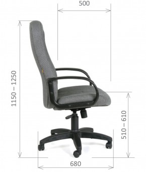 Кресло для руководителя  CHAIRMAN 685 СТ (ткань стандарт 20-23 серая) в Уфе - ufa.ok-mebel.com | фото 6